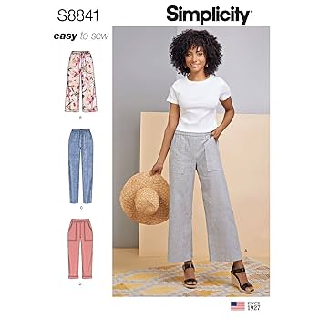 Amazon.com: Simplicity Pattern S8841 Misses' Wide or Slim